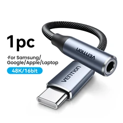 Dual Pack USB - C to 3.5mm Audio Headphone Adapter with DAC (New DAC Adapter)