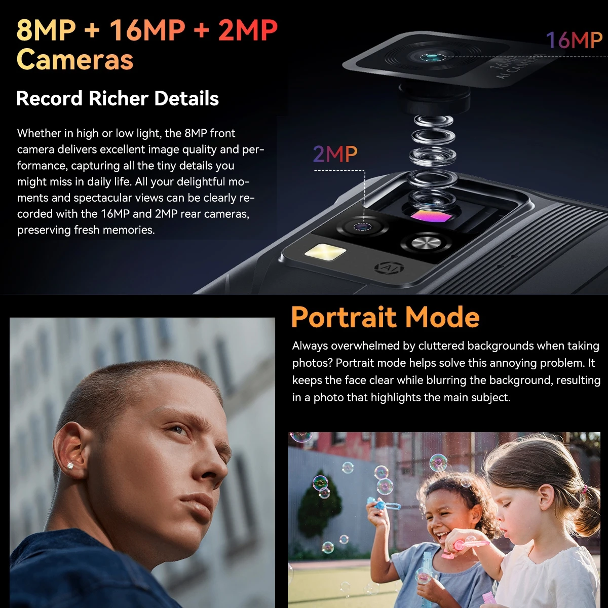 Blackview BV4800 Pro Rugged Smartphone 6.56'' 4GB+128GB 5180mAh Battery 16MP Rear Camera 4G Mobile Phone - Image 5