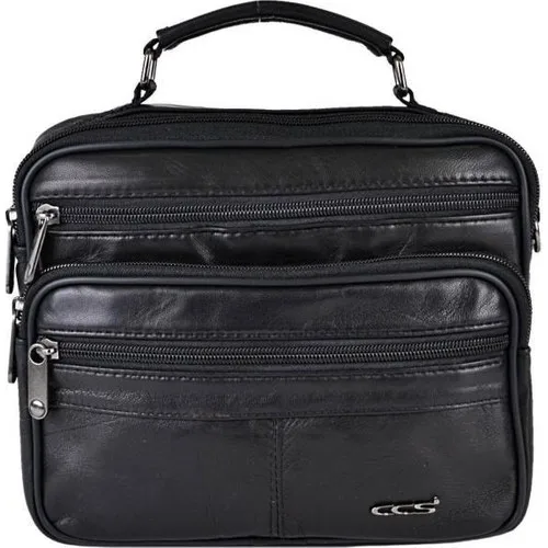 

Ççs Genuine Leather Men Messenger Bag Black 31004