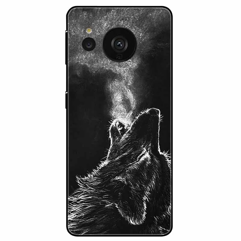Elegant Black Lion Cats Silicone TPU Protective Case