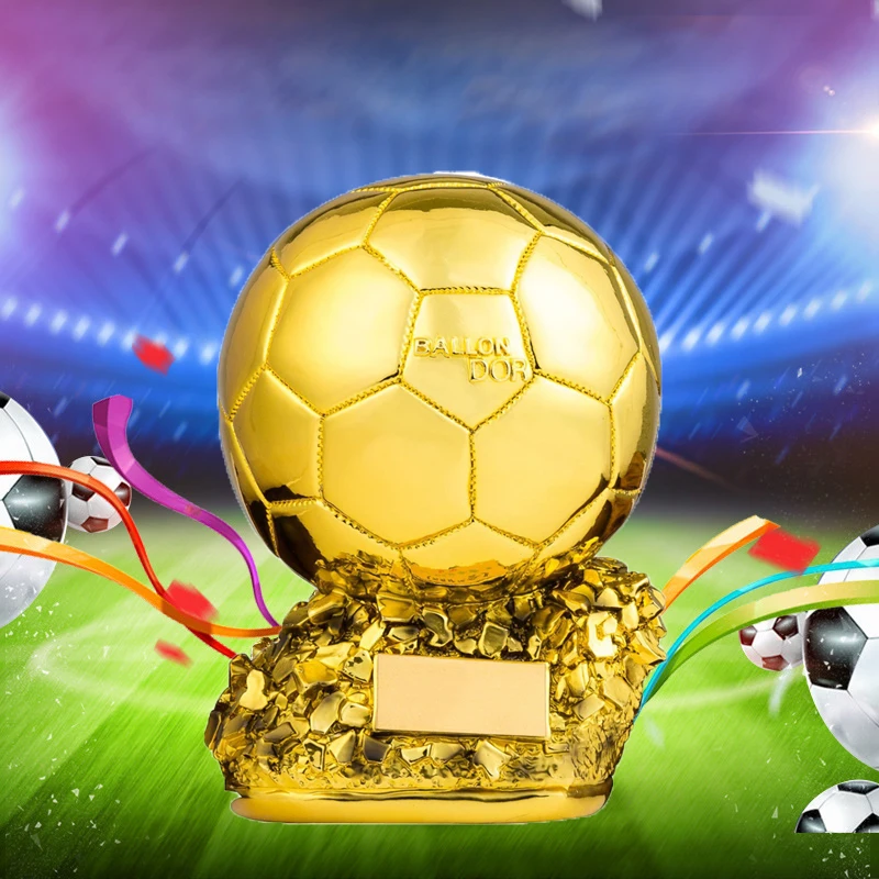 European Football Golden Ball Trophy Souvenir Soccer Spherical Champion