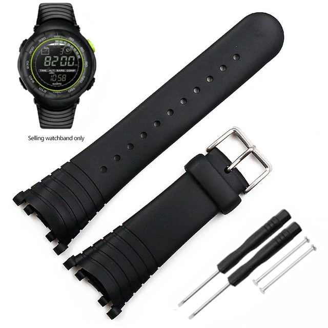 thumbnail image 1 of Correa de reloj de silicona de caucho para Suunto Vector, serie VECTOR, extensión suelta, para hombres y mujeres, correa de repuesto, pulsera de mesa, correa de reloj, 1 of 5