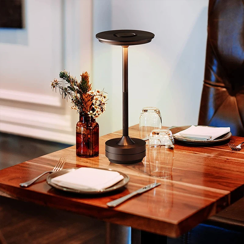 빈티지 LED 램프 디밍 테이블 램프, 무선 침대 옆 야간 조명, 데스크 램프 ..