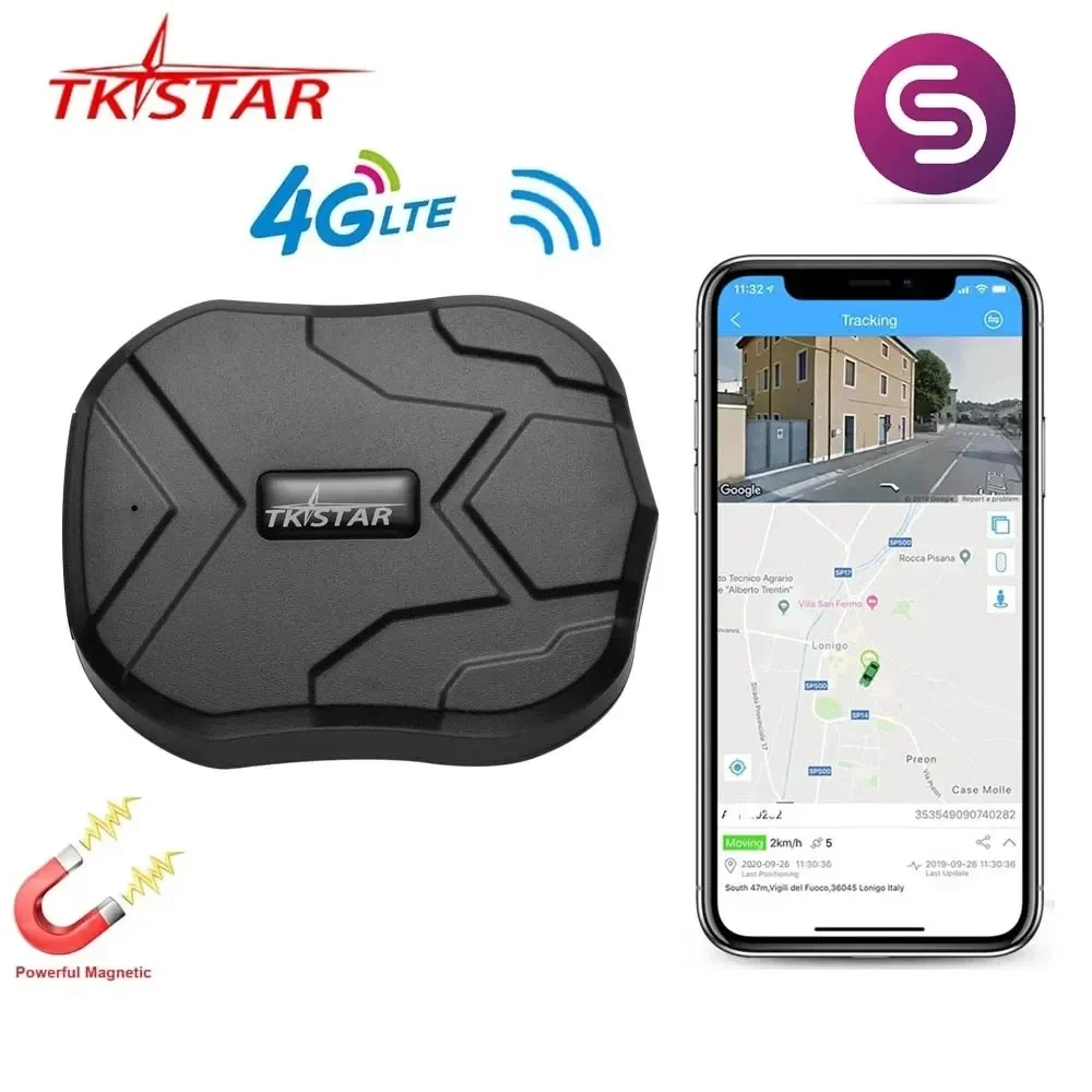 GPS Tracker Car Magnet 90 Days 4G Locator Waterproof Vehicle Voice Monitor Free APP TKSTAR TK905