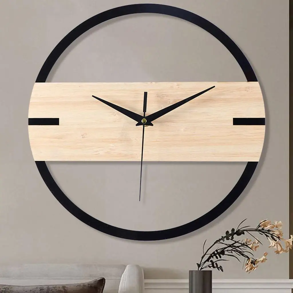 Prettyia Acrylic Wall Clock Creative Silent Pendulum Clocks for Living