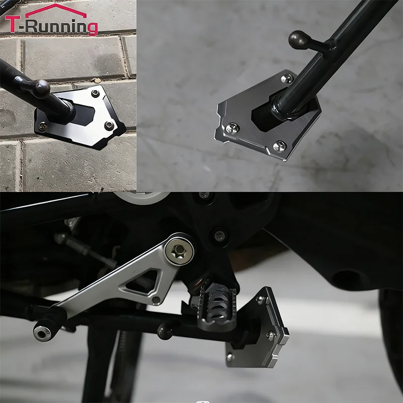 For BMW R1250GS R1200GS R1250 GS Adventure HP R 1250 GSA Low Suspension gs1250 Motorcycle CNC Kickstand Side Stand Extension Pad