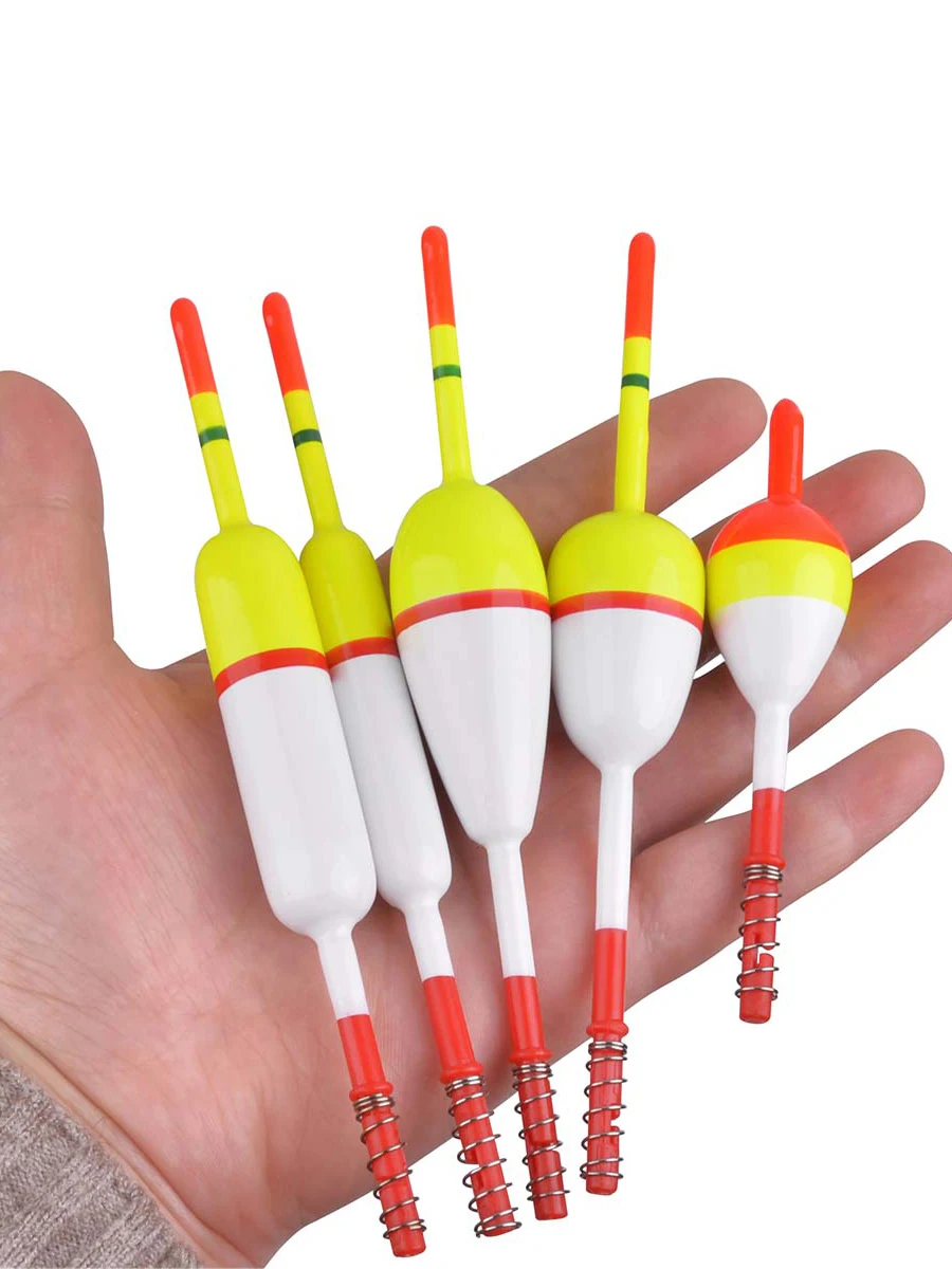 5 Stück Slip Bobbers Angels chw immer und Bobbers Holz Slip Bobber für Crappie Angeln Spring Stick Float Bobbers für Angel geräte – Detail 6