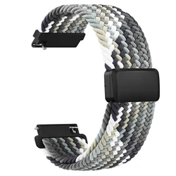 Braided Watch Strap - Adjustable Sizes - 18mm (Gray White Yellow)