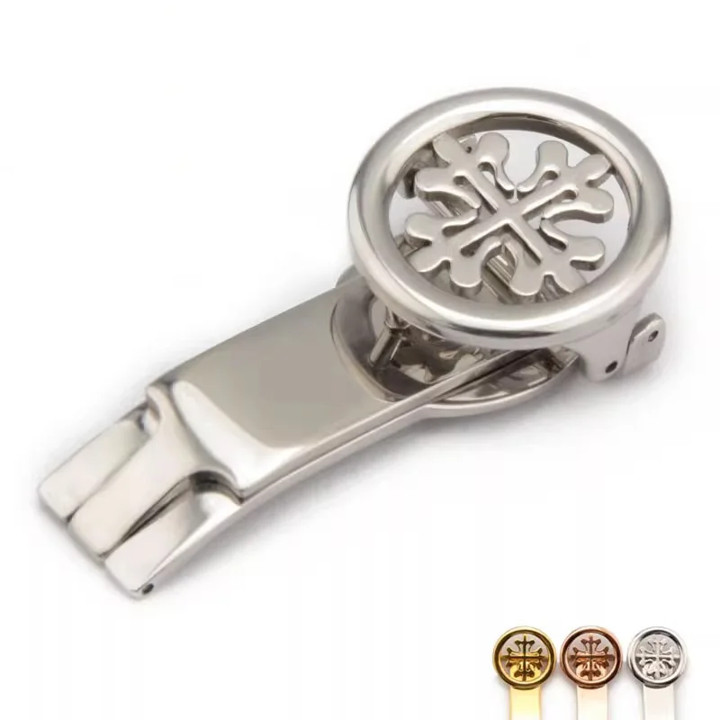 Per Patek Philip Clasp Buckle Watch Acciaio Inossidabile Oro Argento Oro Rosa 18Mm 20Mm Cinturini Cinturino Chiusura Fibbia Della Cintura Pieghevole