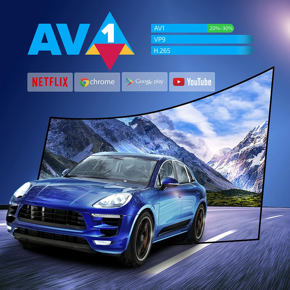 X98Q TV Box Smart S905W2 4K HD AV1 Amlogic Smart Media Player Set Top Box Android11 2.4G&5G Dual WiFi X98Q TV Box 1+8GB 2+16GB 4