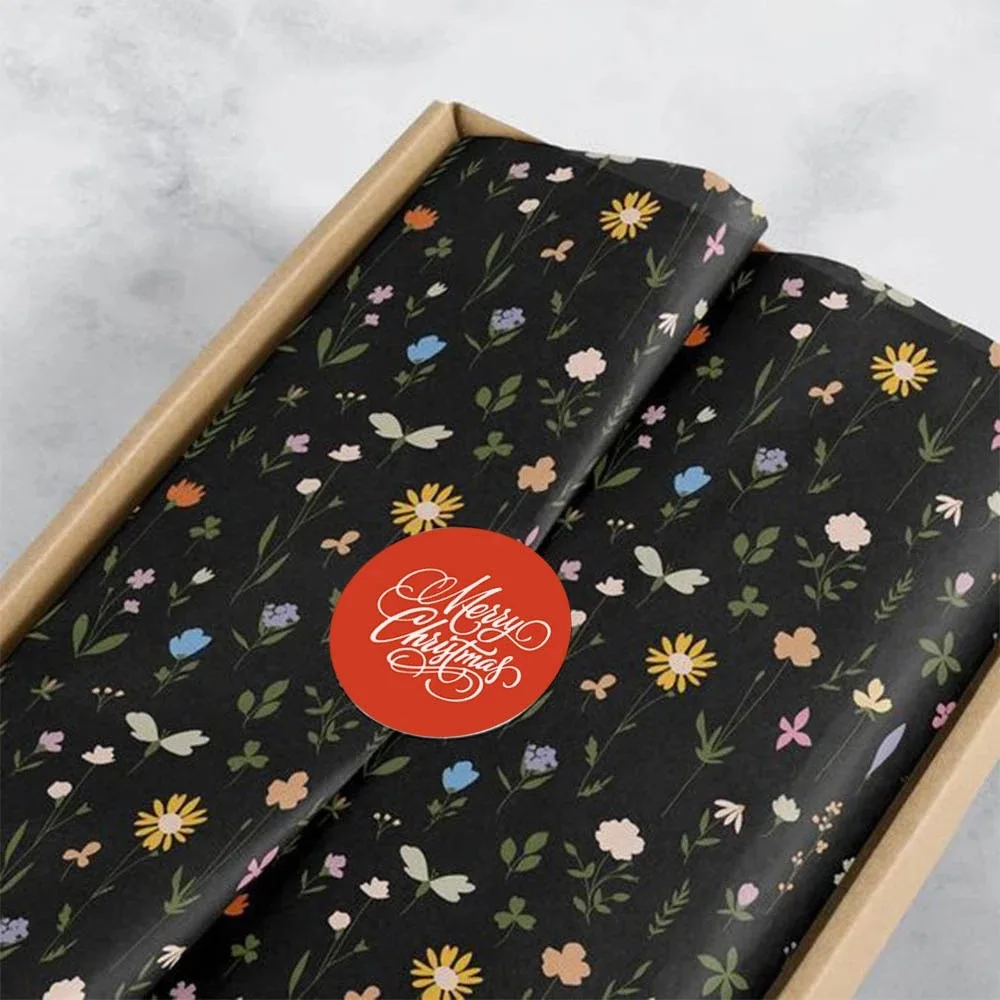 50-100 stücke rote Weihnachts aufkleber Frohe Weihnachten Aufkleber für Weihnachts feier Dekor Etiketten Kinder Geschenk Briefpapier Aufkleber – Detail 4