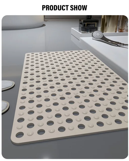 Bath Mat Cloud Massage Leak Hole Suction Cup Bubble Design Non-slip Fall  Prevention Anti-skid Bathroom Tub Shower Foot Mat - AliExpress