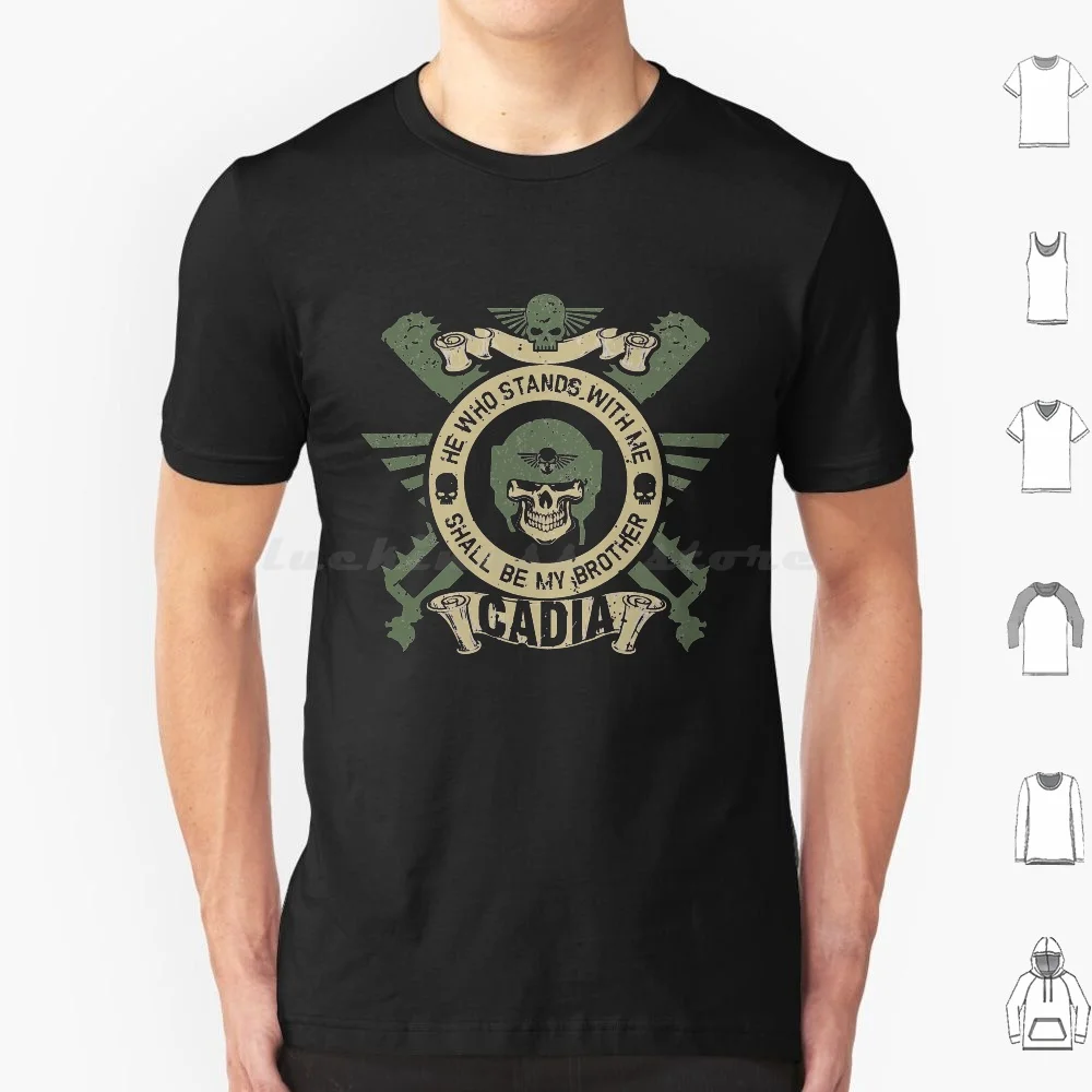 Brothers Of Cadia T Shirt 6Xl Cotton Cool Tee 40000 Imperium Evolution Imperial Guard Tabletop Horus Heresy 40000 40 000 Nerd