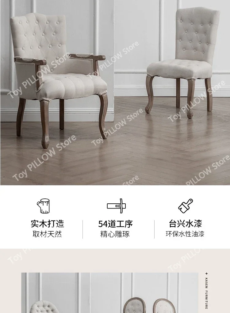 Description Picture 4 of itemNordic Dining Table Chairs Living Room Modern  Chair Industrial Deck-chair Individual Armchair Kitchen Furniture