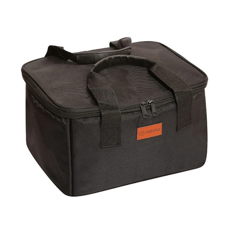 Outdoor Camping Cookware Bag BBQ Grills Storage Bag Picnic Tableware Organizers Gas Stove Pot Portable Carrying