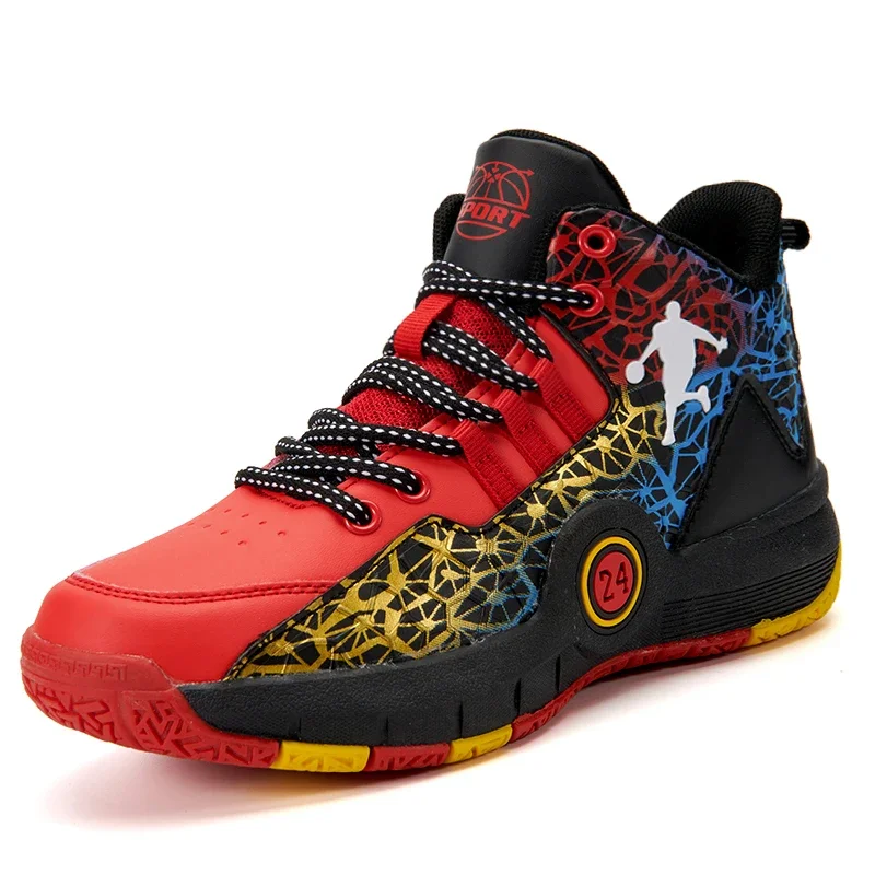 Childrens Basketball Shoes Big Size High-quality Field Sports Tennis Shoes Teen Training Trainers Kids Basketball Shoes for Boys 5