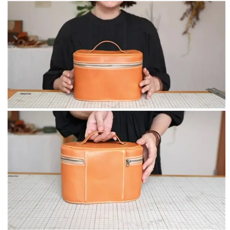 New Fashion Cosmetic Bag Organizer DIY Leather Tool Acrylic Template Handmade Leather Craft Bag Tem