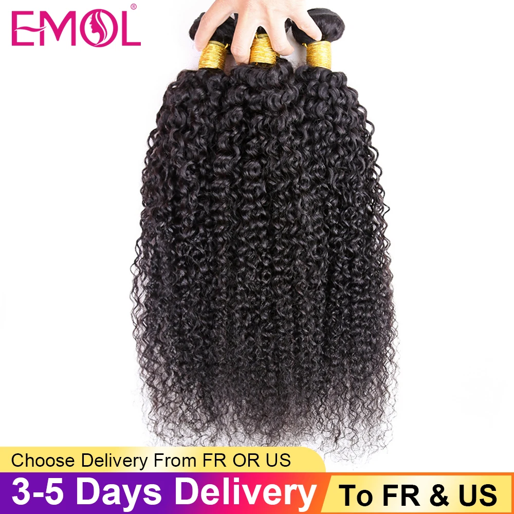 Kinky Curly Bundles 8-28 Inch Malaysian Human Hair Extensions For Women Hair Natural Color 1/3/4 Bundles Deal