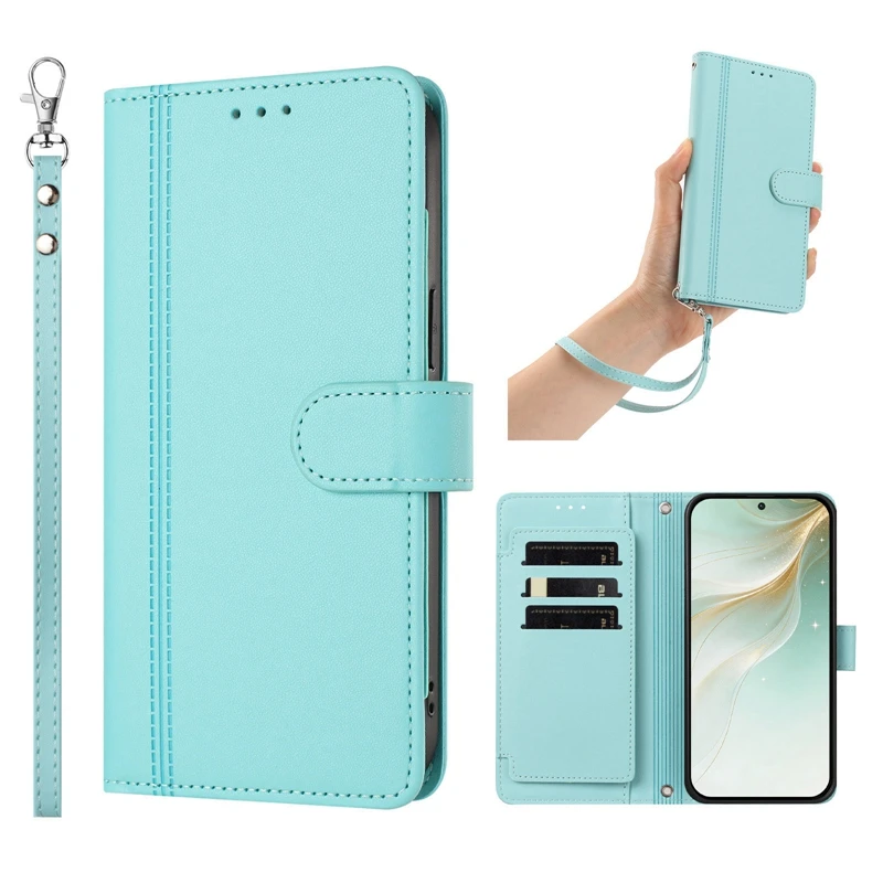 Luxury Leather Flip Case with Multi 9-Card Wallet Cover