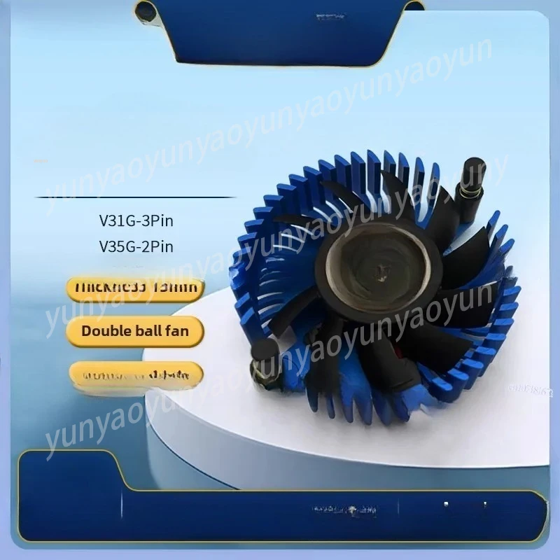 공냉식 그래픽 카드 칩 라디에이터 북서브리지 냉각 팬 히트 싱크 V35G V31G