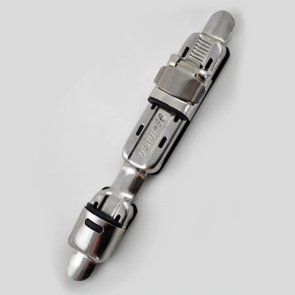 Stainless Steel Fishing Reel Seat Plate Type Adjustable Reel Seat Clip Fitted Fishing Rod Wheel Holder