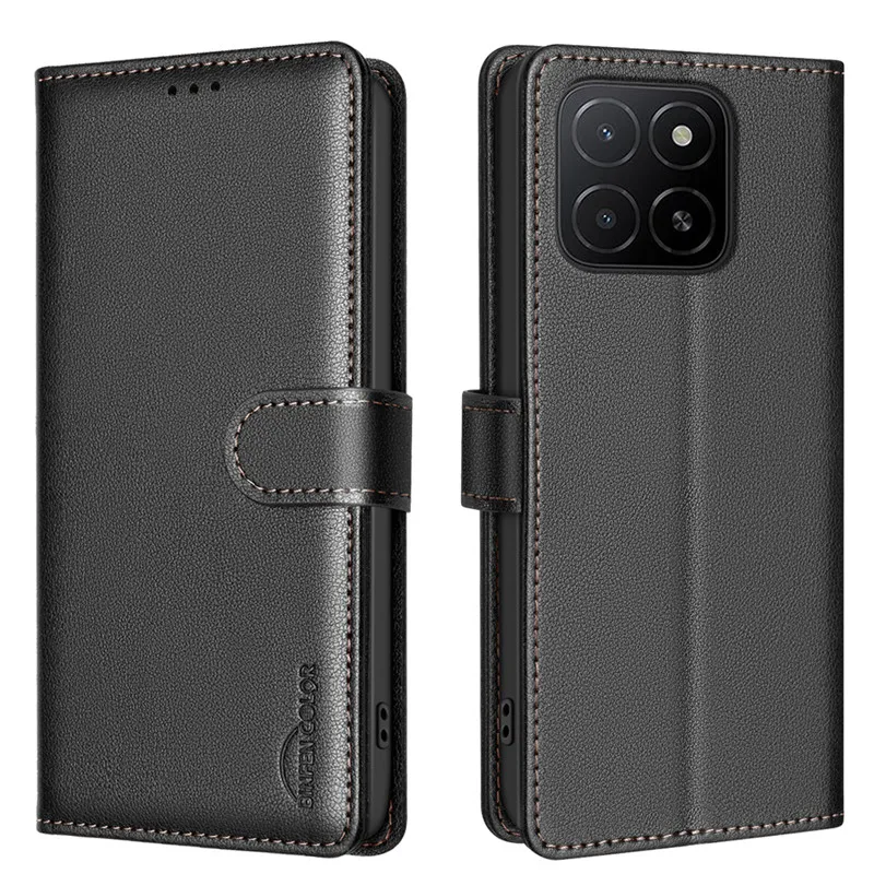 Leather Wallet Flip Phone Case - Elegant Protective Cover