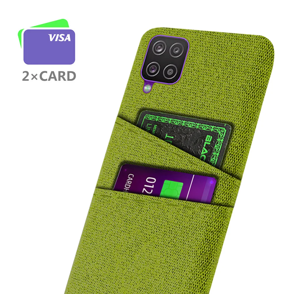 

Fabric Case For Samsung A12 Case A22 4G Case Dual Card Luxury Business Cover for Samsung Galaxy A12 M12 M32 Funda A 12 Coque