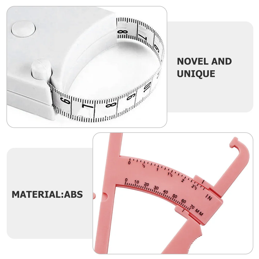 Body Caliper and Measuring Tape Accurate Health Management Tool Easy Read Inch Millimeter Markers Home Use 1 Set