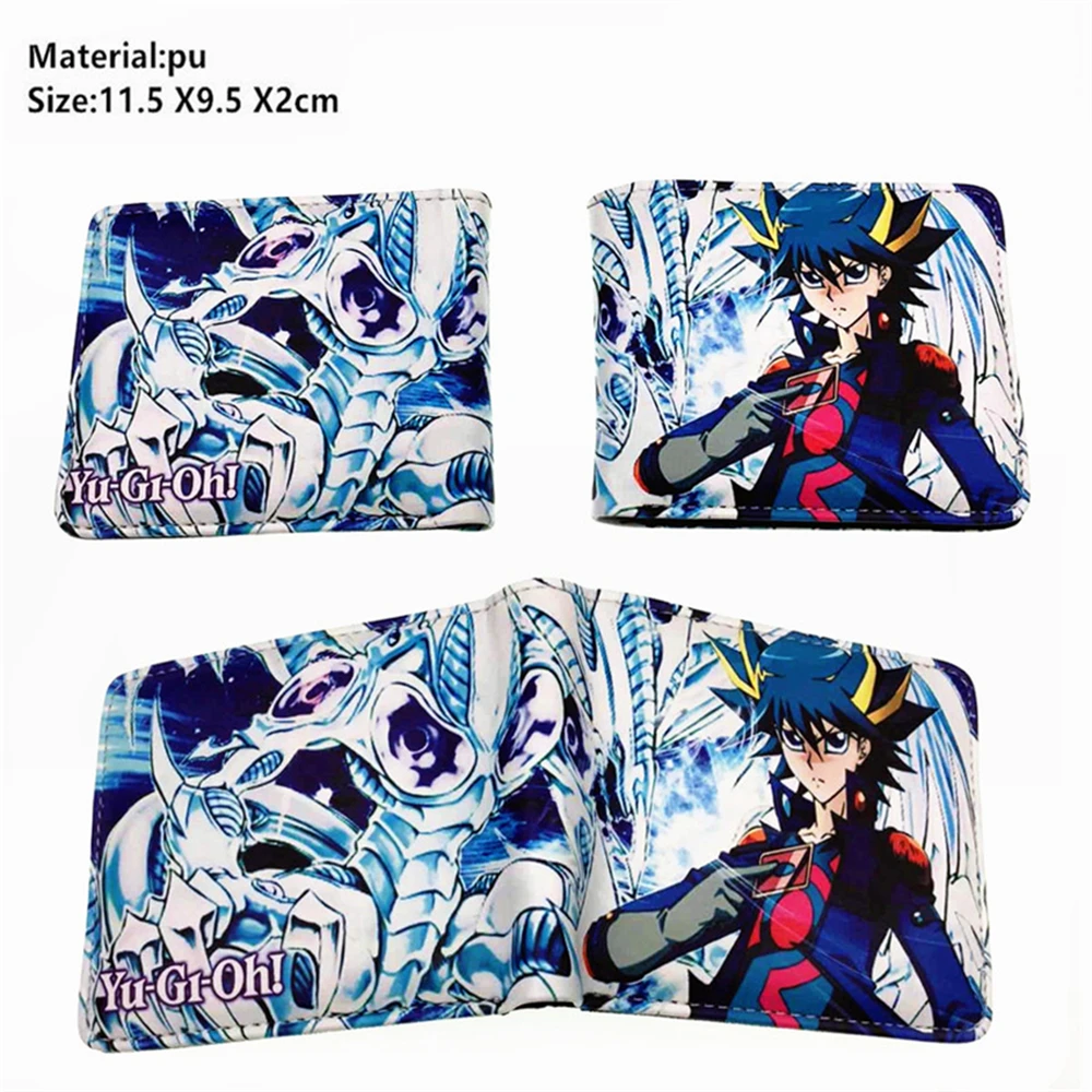 

Anime Duel Monsters Series Logo Wallet Boys Girls Credit Card Purse New Full Color Fold Wallet PU