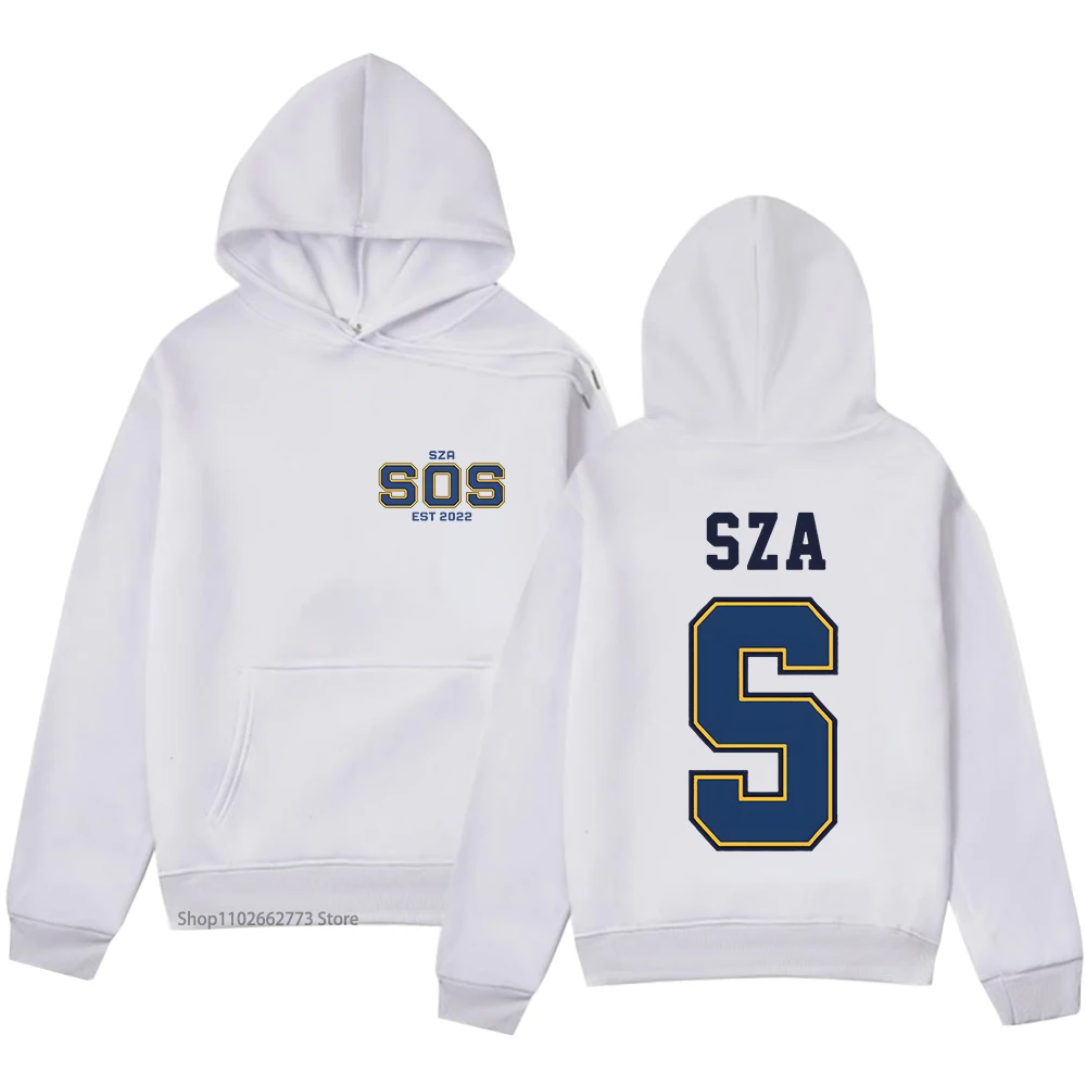 SZA SOS Anime Hoodies Funko Pop Swaetshirt Manga/comic Pullover Women Kawaii Cartoon Sudaderas Men Clothing Y2k Tops Streetwear