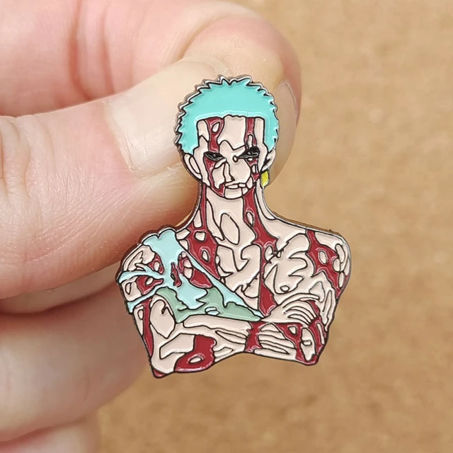 One Piece Ship Skull Luffy Zoro Badges Lapel Enamel Pins Backpack