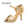 NATASHA New Latin Dance Shoes Professional Dance Shoes Gold High Heel Women's Dance Shoes Performance Dance Shoes Walk Show Danc 1