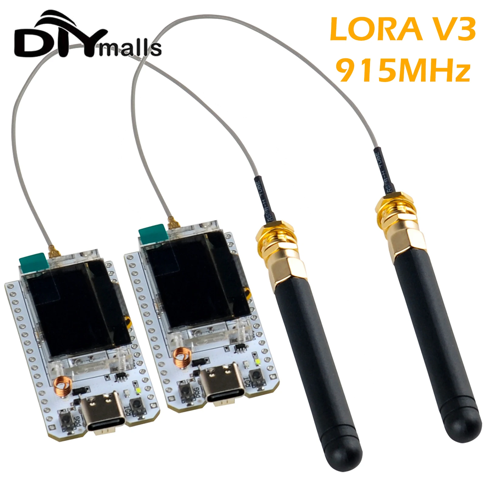 Макетная плата ESP32 Lora V3, 2 комплекта, OLED дисплей 0,96 дюйма, BT, Wi-Fi, 915 МГц, LoRa32 SX1262 для устройств Arduino Meshtastic