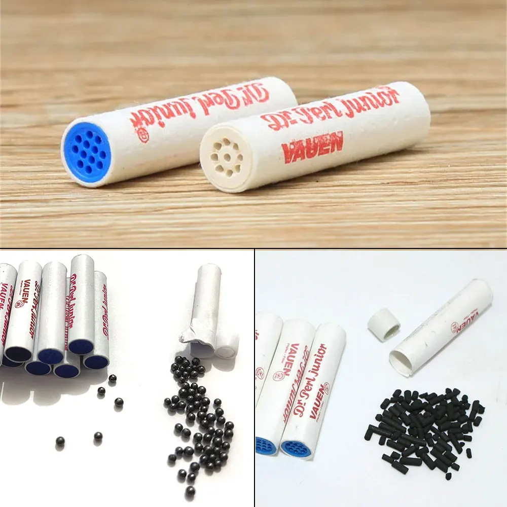 Smoking Pipe Filters 250pcs Disposable Tobacco 9mm Wood Activated Carbon Beads