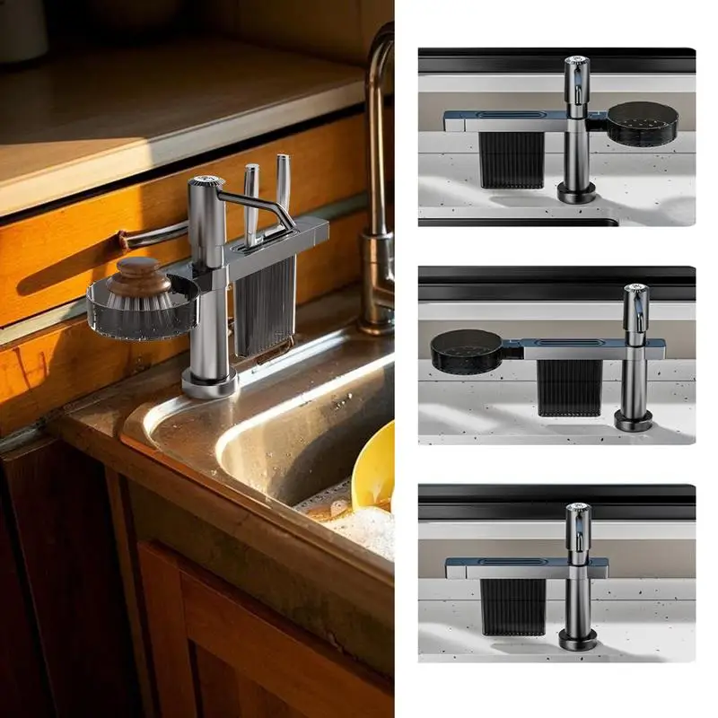 Kitchen Sink Soap Dispenser Household Press Soap Dispenser Pump Shelf Design Kitchen Gadgets for Hotel Laundry Room Restaurant