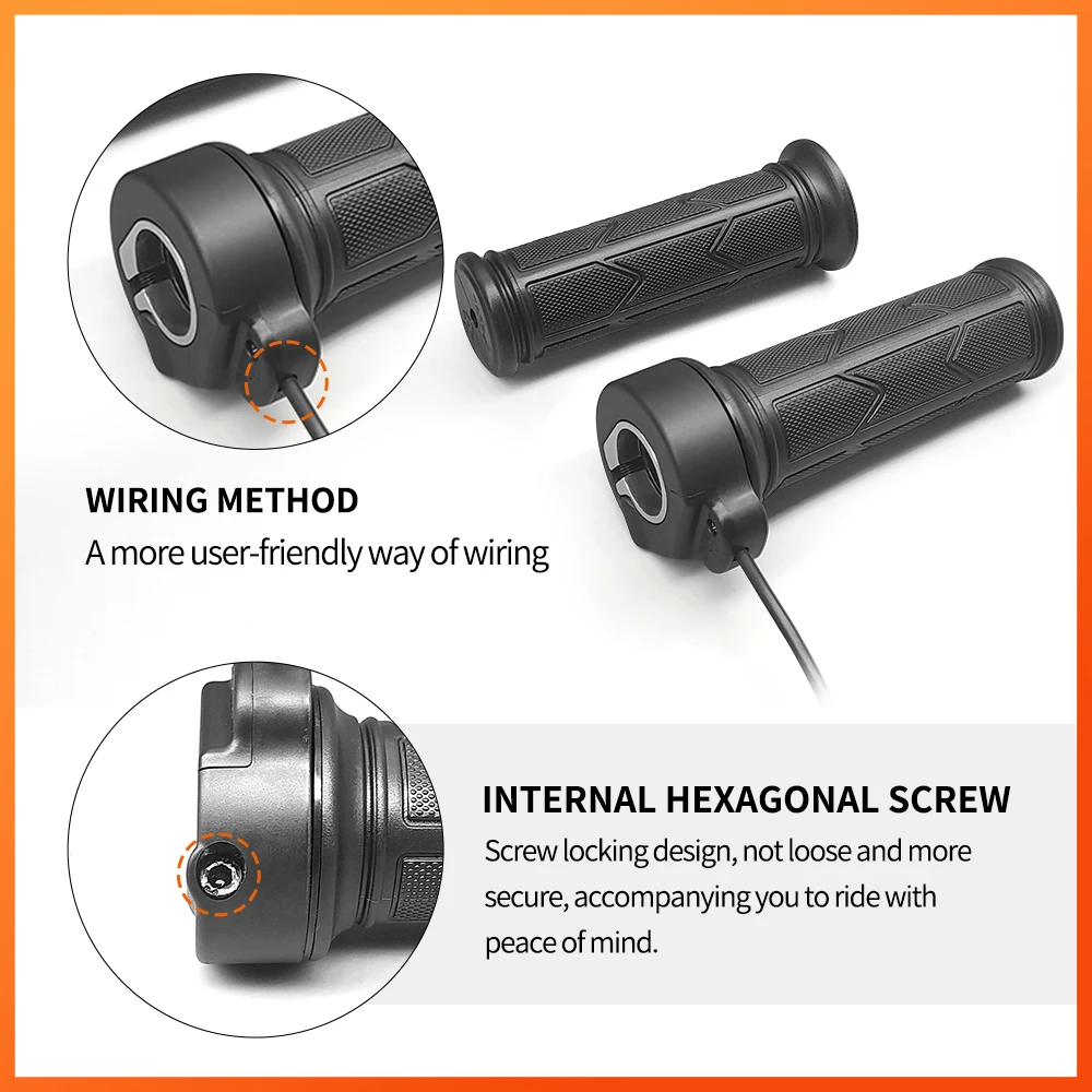 Electric Bicycle Right Handle Throttle Waterproof/SM Connector For E Bikes Electric Scooter electric bike throttle,electric bike parts,electric scooter parts
