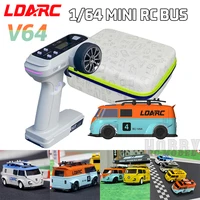 LDARC V64 1/64 MINI RC Simulated Electric Remote Control Model Car Tabletop Bus Vehicle RTR 2.4GHz Adults Children's Toys 1