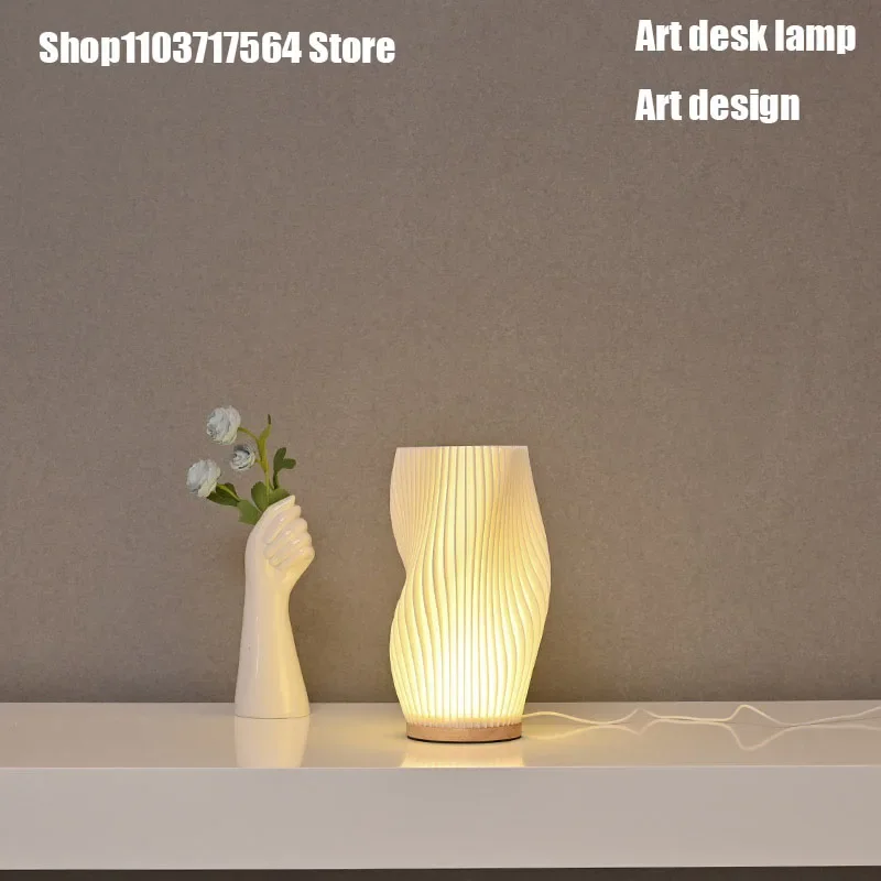 

Modern simple solid wood atmosphere simple cream wind lamp bedroom study studio creative decorative light