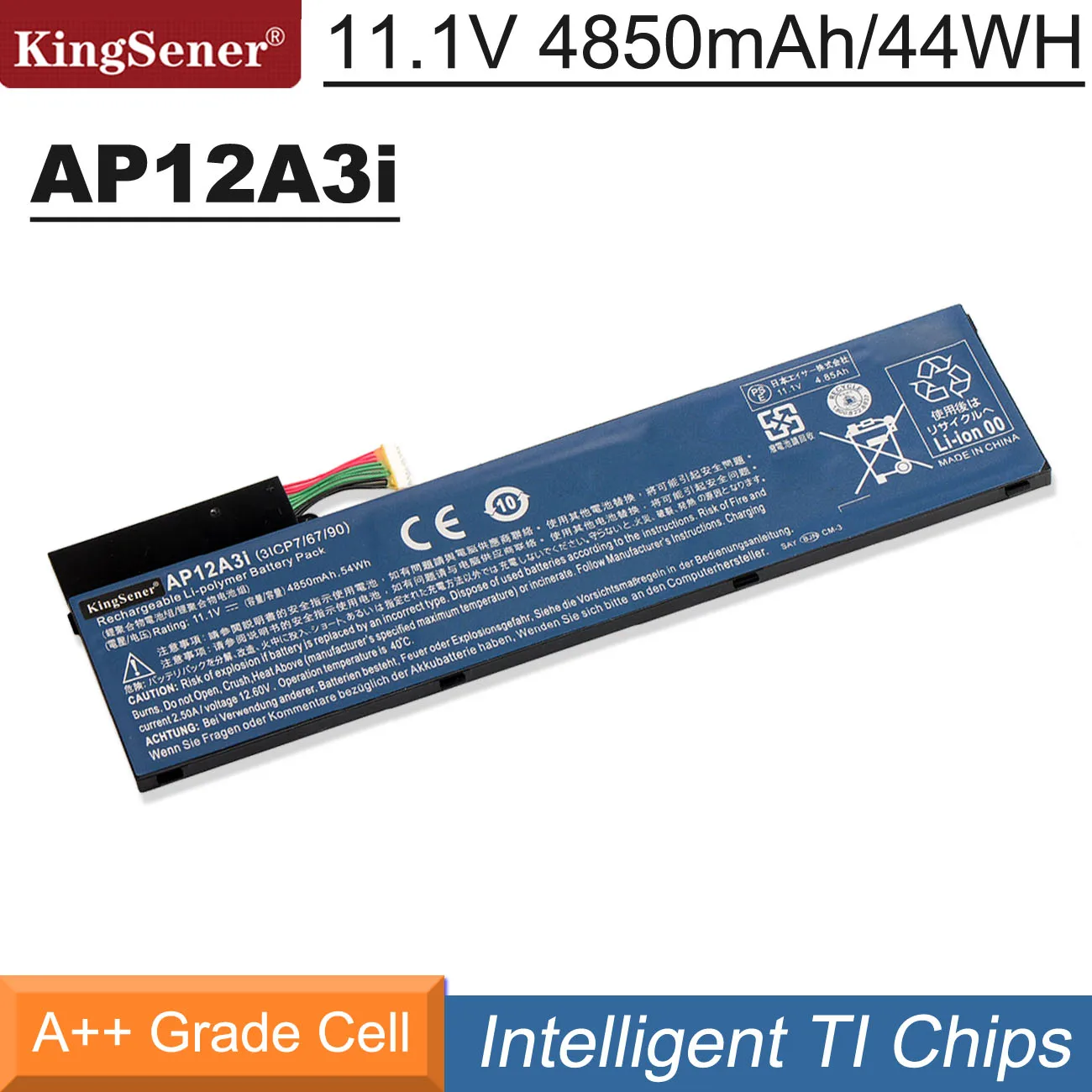 Bateria do Portátil Acer Aspire Timeline Ultra m3 m5 M3581tg M3481tg M5-481tg M5-581tg Ap12a4i 11.1v 4850mah Kingsener-ap12a3i