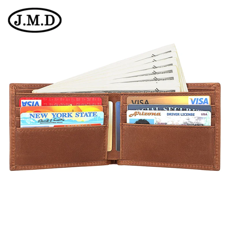 

new men's leather short wallet anti RFID swiping beauty money clip Thin Wallet