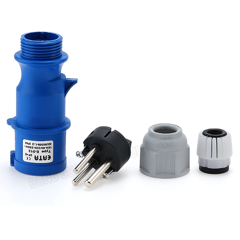 6A/32A 3-Poliger Luftfahrt-Stromstecker IP44 Wasserdichter & Explosionsgeschützter Industriestecker für Schrankbeleuchtung & Audiogeräte – Detail 13
