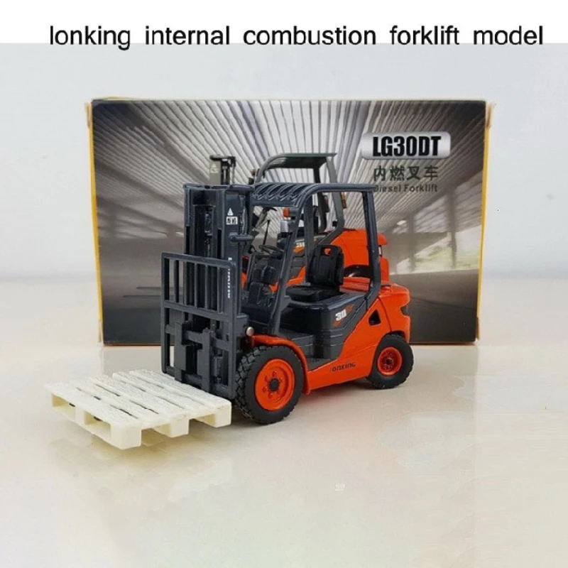 

Diecast 1/35 LONKING LG30DT Model Car Diesel Forklift Truck Alloy Model Collection Display Hobby Original Box