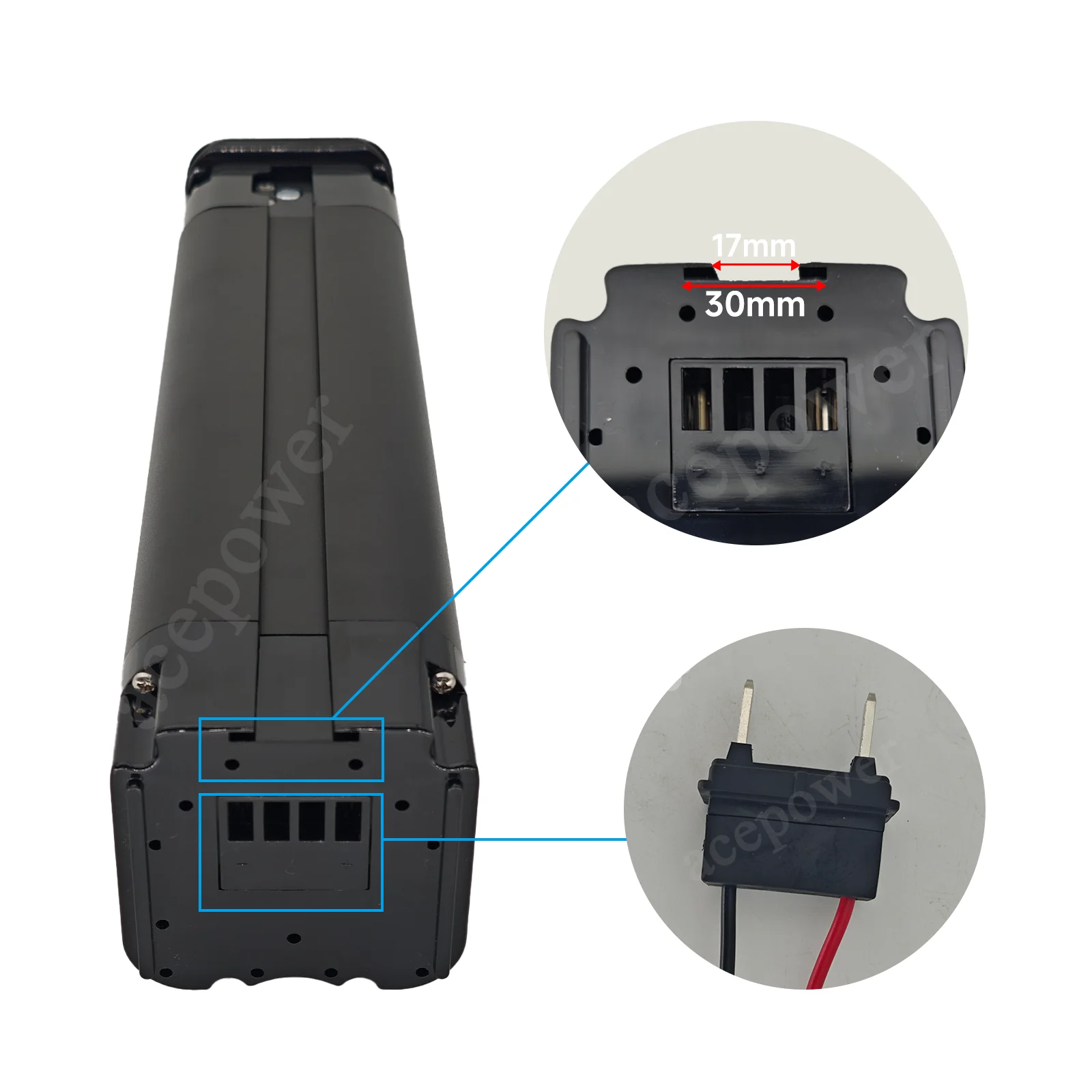 For TELEFUNKEN Multitalent Z&Uuml;NDAPP Z510 Ebike Battery 36V 10.4Ah 13Ah 17.5Ah Silver Fish Battery for TELEFUNKEN Multitalent