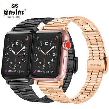 애플 워치 시리즈 8 7 6 5 4 3 2 용 슬림 밴드 스트랩 40mm 44mm 42mm, 블랙, 스테인레스 스틸, 팔찌 스트랩 어댑터, iWatch 밴드