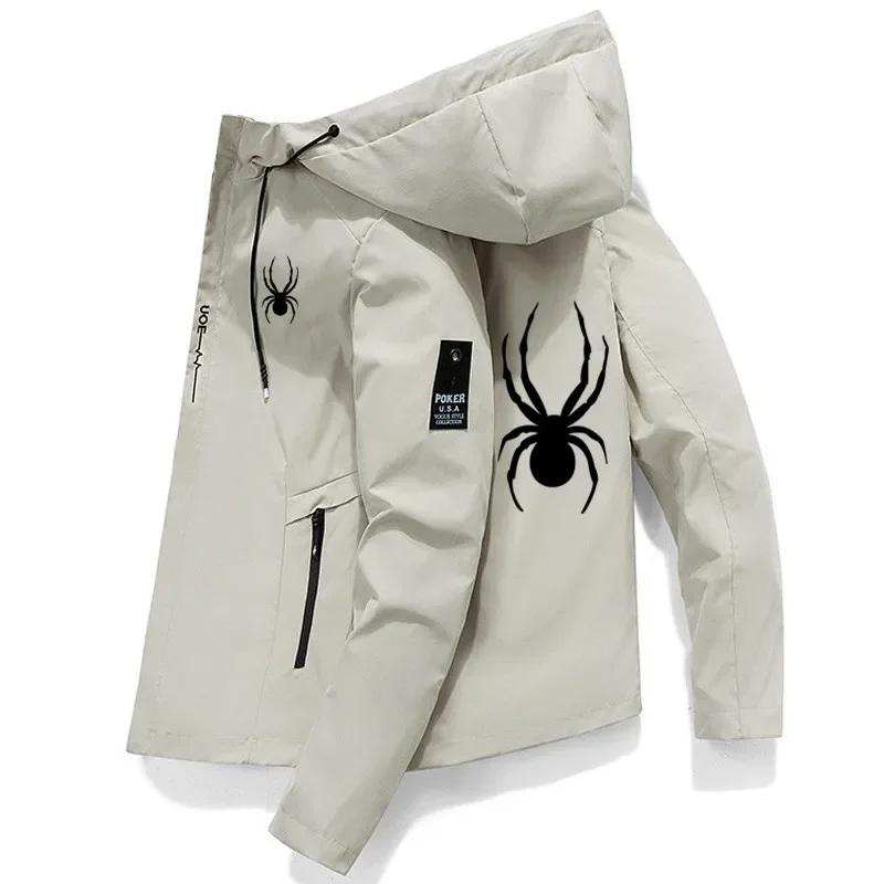 Men's spring and fall clothing Zipper sports windproof waterproof jacket Casual high quality outdoor climbing wear with hood