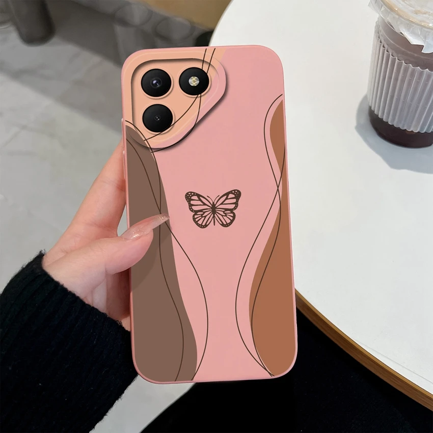 Pretty Rose Silicone Shockproof Phone Case with Screen Protector