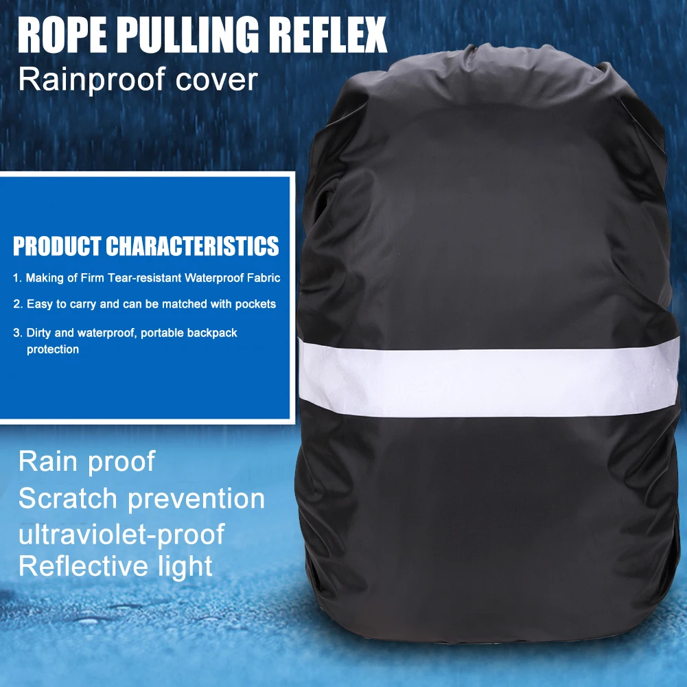 20L 30L 45L 60L Reflective Rain Cover Backpack Waterproof Bag Camo Tactical Outdoor Camping Hiking Climbing Dust Raincover 6