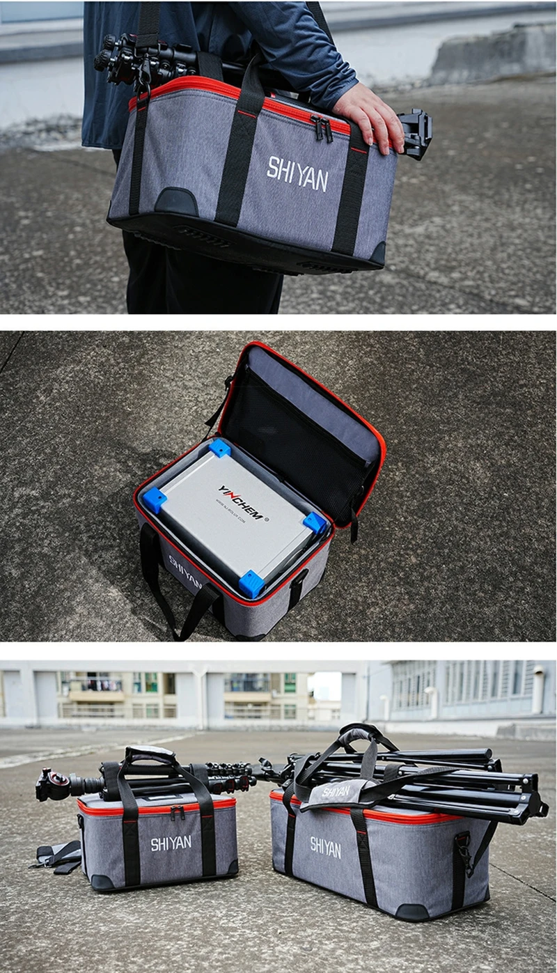 SHIYAN 다기능 사진 보관 라이트 백, 배터리 Apure 조명 200D 200X DSLR 카메라용