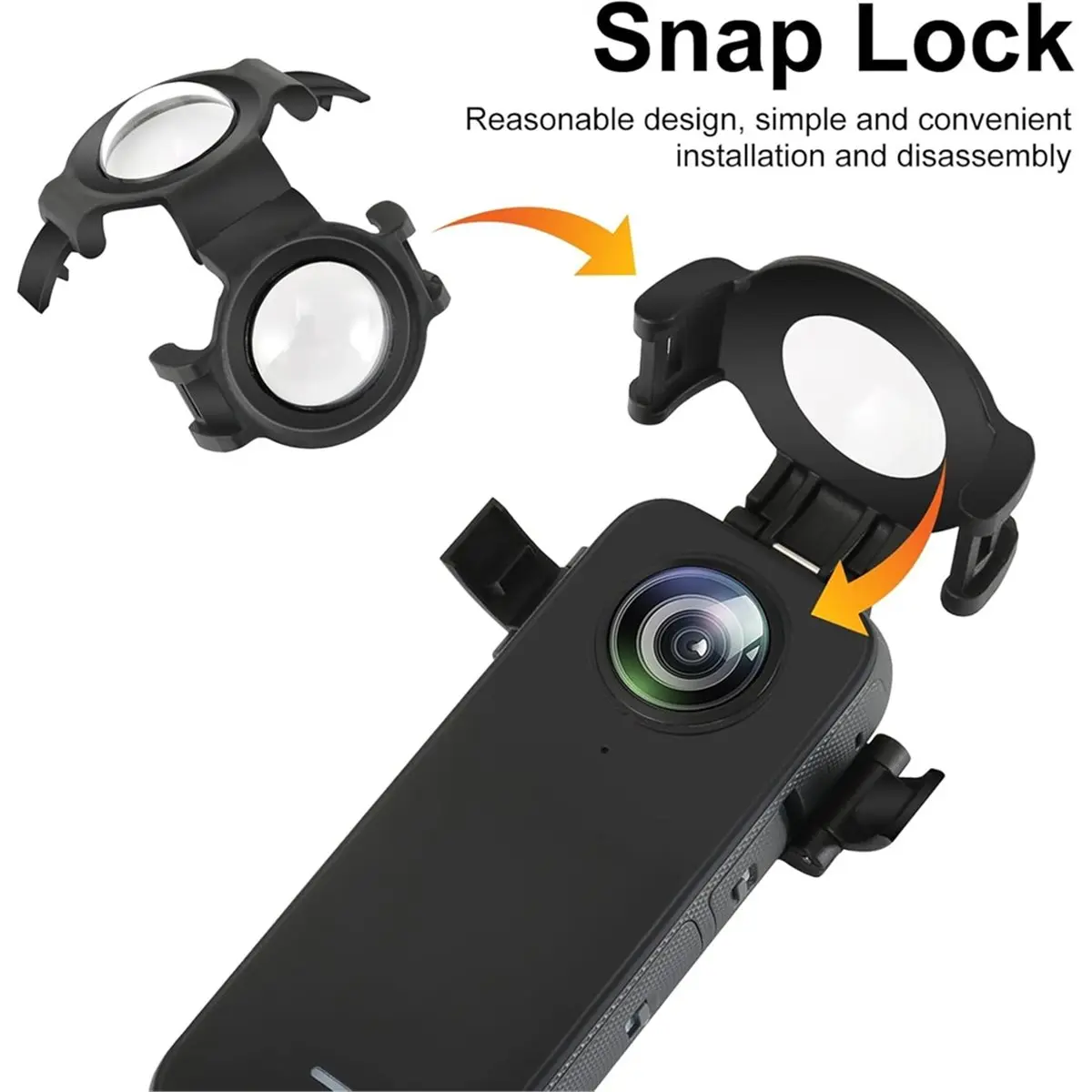 Insta 360 X3 렌즈 보호대용 N05R, Insta360 X3용 듀얼 렌즈 가드 Insta 360 X3용 보호 케이스 카메라 액세서리