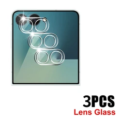 Premium Full Coverage Tempered Glass Screen and Camera Protector Set - Galaxy Z Flip5 (3Pcs Lens Glass)